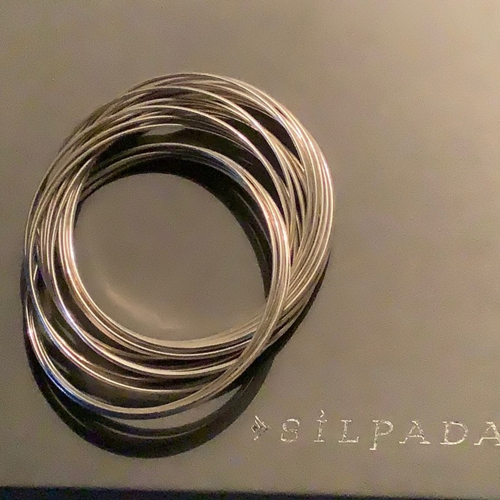 Silpada Sterling Silver 21 Bangle Salute